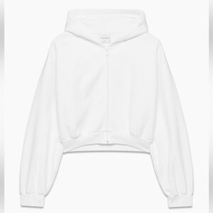 Aritzia Cozy Fleece Cropped Zip-up Hoodie